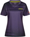 ドニック(Donic) 卓球 ユニフォーム レディースシャツ ラフター J.T.T.A(日本卓球協会)公認 レディース パープル(GV) L GL148