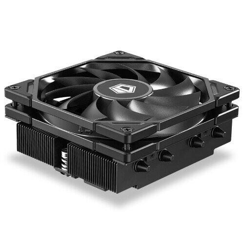 ID-COOLING IS-40-XT Black - 高さ47mmのロープロファイルCPUクーラー、HTPC、ITX、小型フォームファクタのビルド向け。4本のダイレクトコンタクトヒートパイプを備えた空冷クーラー、92×92×15mmの