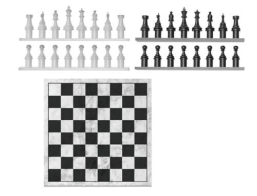 トリファクトリー 1/12 IDEAシリーズ フィギュア用チェスゲームセット レジン製スペアハンド付 レジン..