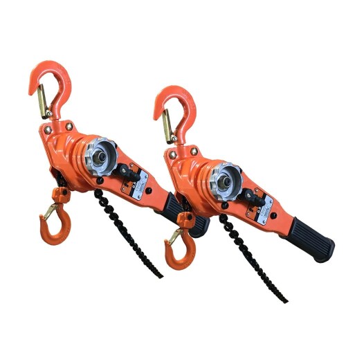 ベストアンサー レバー ホイスト vp シリーズ 0.5t 0.5ton 0.5トン 2台 500kg チェーンローラー チェー..