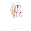 ハンガーラック スリム DURA DRY 洋服掛け 洋服ラック ェルフ付きコートハンガー 玄関収納 省スペース おしゃれ 組立簡単 ブラック 幅60×奥行46×高さ160cm YB-6053 白
