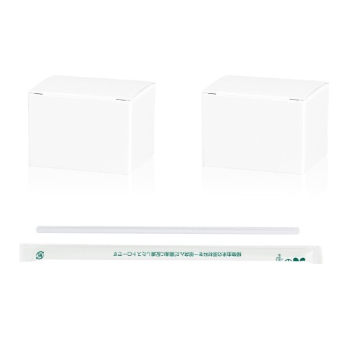 サンナップ まとめ買い 業務用 バイオマスプラストロー 21cm Φ6mm 1,000本入(500本×2パック) バイオマスPE10%配合 個包装で衛生的 環境に優しい S-500BMF