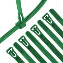 XINGO 100個 幅7.6mm 長さ450mm 再利用可能 結束バンド リリース可能 調節可能なナイロンケーブル結束バンド 屋外 耐久 引張強度22kgド プラスチックワイヤーストラップ 多目的使用 屋内外の