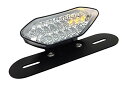Karun 汎用 12V バイク LEDテールランプ ウインカー 内蔵 ミニモト ナンバー灯 ステー付 (クリアー)
