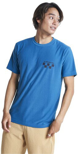 (クイックシルバー) ラッシュガード FIVE BLOCK SS メンズ BLU M