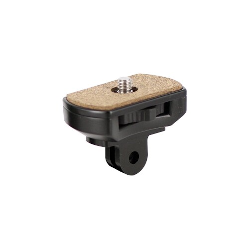 (レックマウント)変換アダプター ゴープロインターフェイス 用→カメラネジ(1/4)ゴープロ HEROシリーズカメラ対応マウントからアクションカム デジカメなどに (アルミ製 ウェアラブルカ