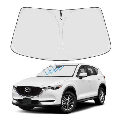 Proadsy フロントガラス サンシェード 折り畳み式 車 シェード 遮光断熱 専用 マツダ CX-5 KF系 2017-2024 アクセサリー