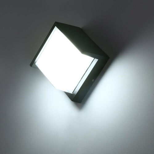 tniopslife LED 玄関ライト 壁 照明 ウォールライト 外灯 ブラケットライト(クールホワイト) 【商品仕様】サイズ:161610cm　素材:アルミニウム + プラスチック 発光色:ウォームホワイト　消費電力:18W(高輝度、省...