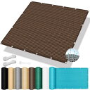 日除け シェード オーニング シェード 250 x 300 cm, 強化銅製ハトメ 縁が二層重ね 高密度ポリエチレン 遮光 遮熱, オーニングテント サンシェード オーニング, 固定用ヒモと結束バンド付き