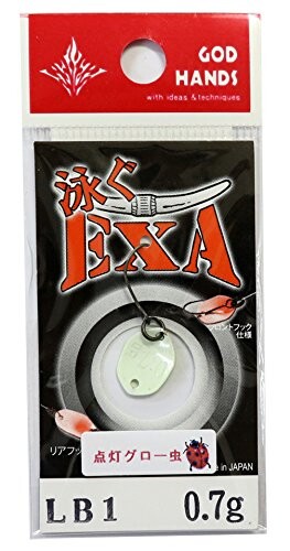 GOD HANDS(ゴッドハンズ) スプーン 泳ぐエグザ 13mm 0.7g 黄テントウ虫 LB1 ルアー