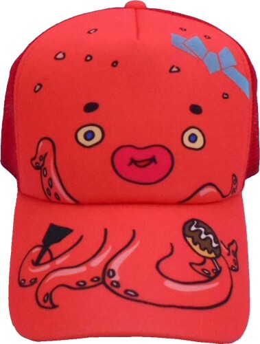 コヒナタ (Kohinata) ギョギョフェイス メッシュキャップ タコ 品番:9988