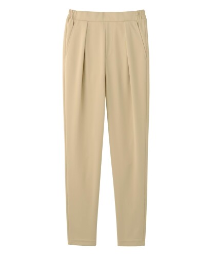 (プロフィーリング) ストレッチテーパードパンツ(ワンタック)(男女兼用) 脇ゴム 耐久性 吸汗 速乾 UVケア 制菌 ジャージ 細見え 介護 らくらく ミルク...