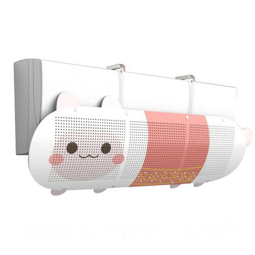 Moecat Life エアコン風よけカバー 壁掛け式 エアコン 風よけ 家庭用 冷房 暖房 風向き自由調節 風の直撃防止 結露防止 多機種対応 取り付け簡単 かわいい (アルパカ)