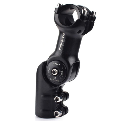 UPANBIKE バイクステム 25.4mm 31.8mm自転車ステム ライザーアダプター 120度調整可能 ハンドルバーステムエクステンダー マウンテンバイク用 ロードバイク BMX MTB