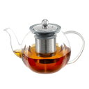 VKCHEF ティーポット 耐熱ガラス 急須 透明 紅茶ポット1000ml 大容量 ステンレス 茶こし付き 直火可 フルーツティー リーフティー 花茶 麦茶 茶ポット 茶器 きゅうす おしゃれ(3)