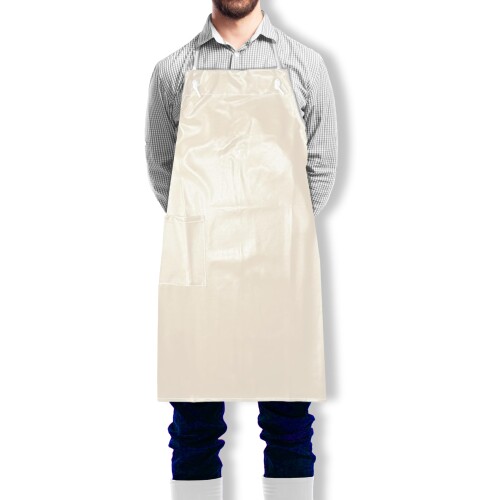 (オグランジャパン) エプロン レザーエプロン 合成皮革 ポケット付き 34563-39010 アイボリー ML