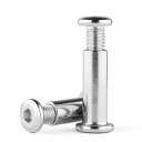 20本入 スクリューポスト M4ベルトバックル バインディングボルト 304 ステンレス鋼 家具スナー (M4*12)