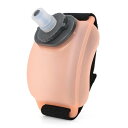 腕に巻く ウォーターボトル スポーツ 給水 ハンディー水筒 スポーツボトル 200ml 運動中 水分補給 オレンジ(3)