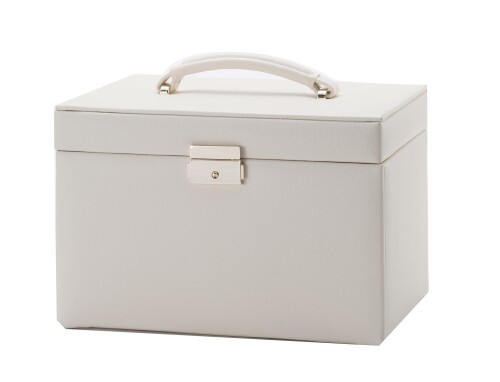 イデアルサービスジュエリーケース アクセサリー収納 収納ケース 宝石 ネックレス ピアス リング 時計収納 スエード調 鍵付き