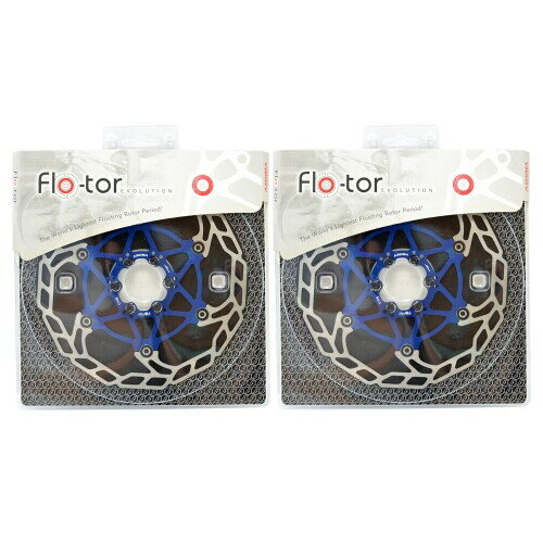 Ashima-LTD Flo-Tor ARF-3 Disc Flotor Rotor 6-Bolt, 180mm, 2PCS, Blue, AS2391