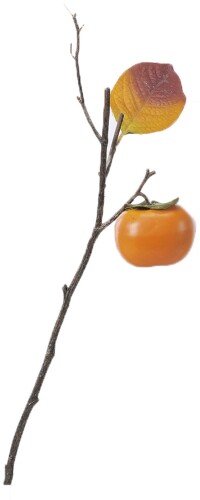 asca 造花 柿 葉径11cm・実6.5cm オレンジ A-47723-030