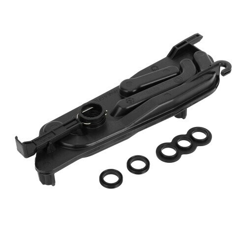 INFINAUTO BMWに対応 E60 530i 2004-2007 535i 2008-2009用のオートトランスミッションラジエータークーラントタンク取り付けプレート リザーバーボトルブラケットNo.17117507973 ブラック 1個