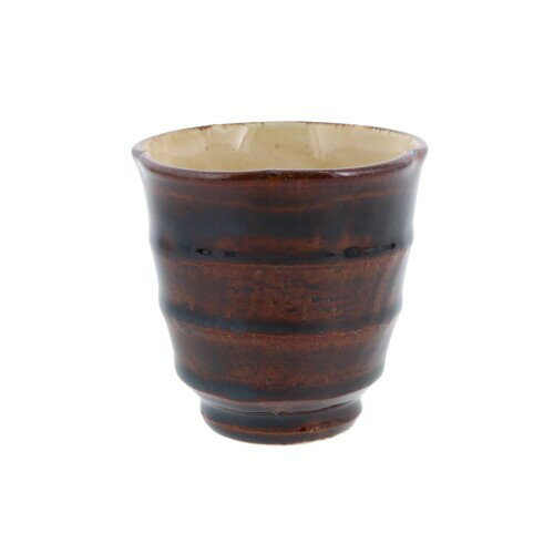 EAST table（イーストテーブル） 花型湯呑み 飴 260cc 野の花 陶器 美濃焼 レンジ対応 220-009-02