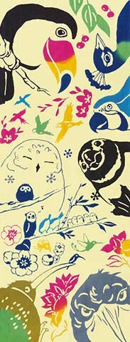 戸田屋商店 梨園染 手ぬぐい いろとりどり 970