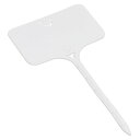 オーディオファン プラスチック園芸用ラベル 花植物種子名スマイルラベル T型 約10×5×0.05cm ホワイト 100点