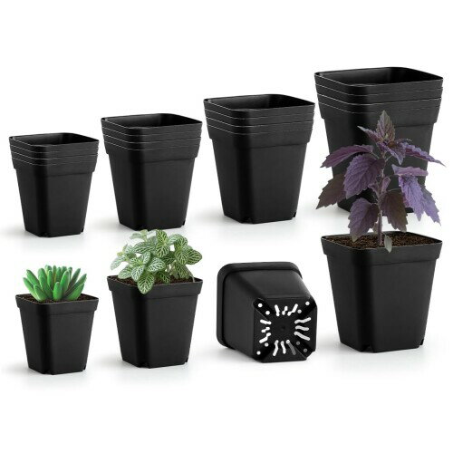 育苗ポット 深型 7cm/8cm/9cm/10cm 4サイズ×5個セット（全20個） 野菜・花の育苗用 家庭園芸 プランタ..