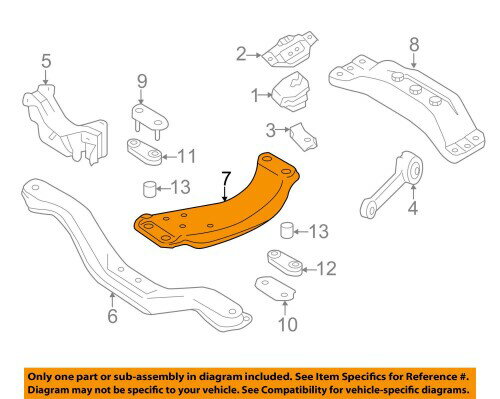 SUBARU (スバル) 純正部品 クロス メンバ コンプリート センタ 品番41012FG000