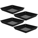 Sosoport 4個 植物 トレイ ポット用 プラスチック 植物 受け皿 用 屋内用 長方形 植物 ポット トレイ 再利用可能 プラスチック ポット トレイ 植物用, J7BC2D08LF2282SCEVW780