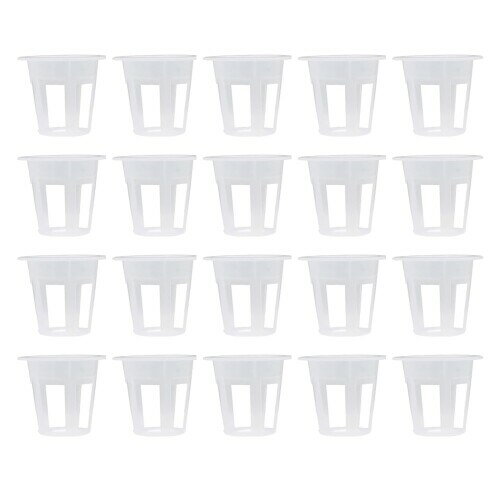 GOODCHI 水耕栽培鉢 定植かご プラスチックメッシュポット 水耕栽培ポット 園芸 庭園 ガーデンニング ..