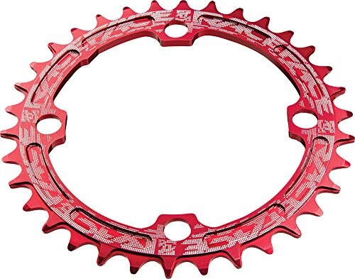 RACE FACE([XtFCX) SINGLE RING NARROW/WIDE 36T bh RRSNNW104X36RED