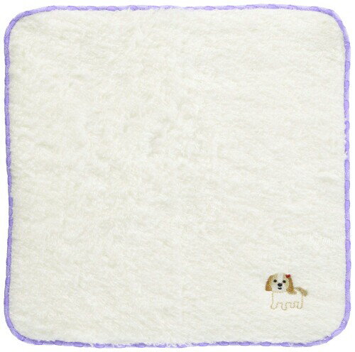 日本製無撚糸ミニ タオルハンカチ Made in Japan Mini Towel 犬 シーズー ShihTzu 54018