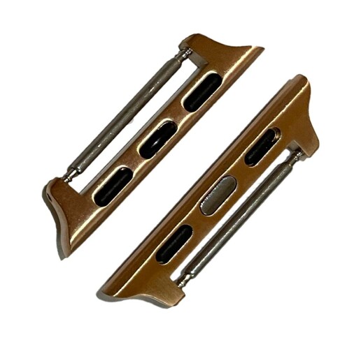 (タイムピース) Apple Watch アップルウォッチ ベルト交換用アダプター2個セット ピンクゴールド ベルト幅:22mm AP22PG