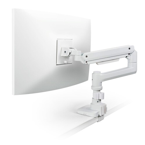 エレコム モニターアーム 17~49インチ対応 耐荷重20kg ガススプリング式 VESA ロングアーム ワイドモニ..