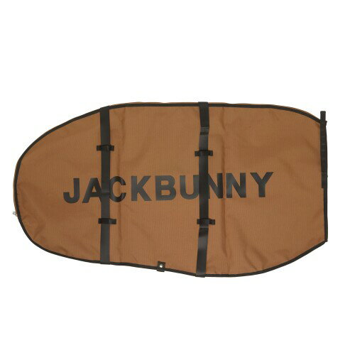 (ジャックバニー) 継続定番商品 トラベルカバー (ロゴファスナーシリーズ)(送り状ポケット付き) / ゴルフ ケース / 262-4984716 050_ブラウン FR