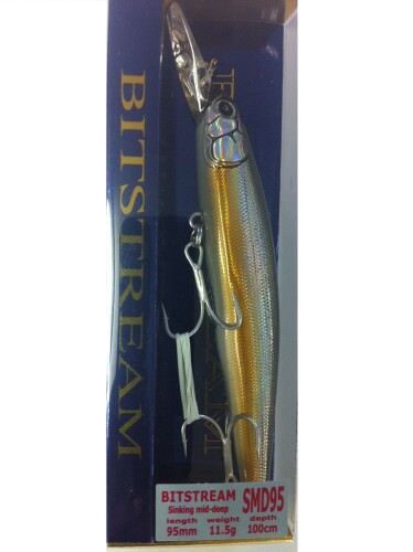 タックルハウス(TackleHouse) ミノー Double Dia ビットストリーム SMD 95mm 11.5g オリーブブラウン #01 SMD95 ルアー