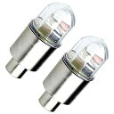 lifepower タイヤ バルブキャップ LEDライト 2個セット 電池式 光センサー付き ホワイト 自動車/バイク/自転車 夜走行中自動点灯 夜中の自転車走行安全対策