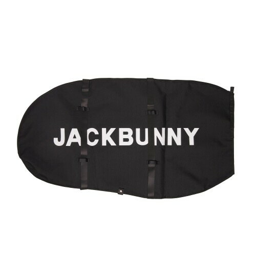 (ジャックバニー) 継続定番商品 トラベルカバー (ロゴファスナーシリーズ)(送り状ポケット付き) / ゴルフ ケース / 262-4984716 010_ブラック FR