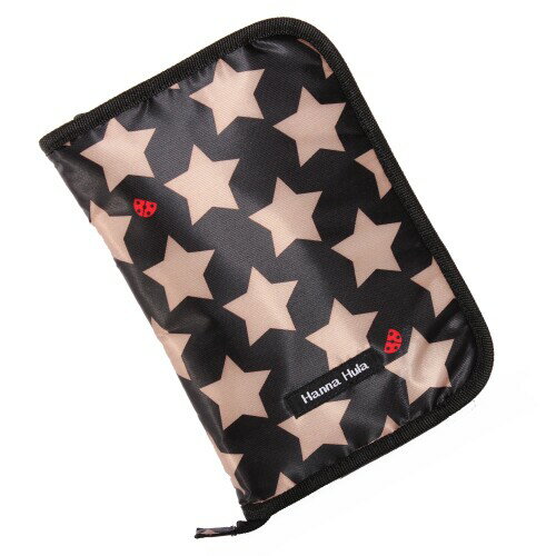 (ハンナフラ) お薬手帳ケース Lサイズ ロックスターブラック