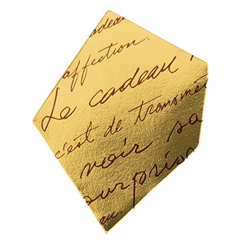 ヘッズ 日本製 ケーキピック 3×3.8cm ゴールド 100枚 NEWフレンチ カール 食品対応 HEADS NF-PC2