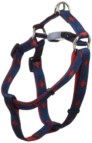 WAKU×WAKU(ワクワク) クロスプラス軽胴輪 M(中型犬用) 青 (犬用ハーネス)