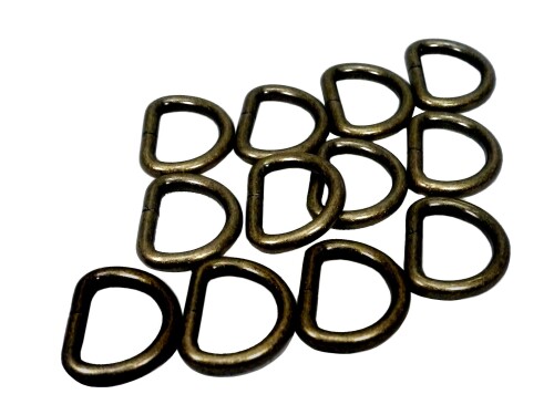 イチネンアクセス ファミリーツール(FAMILY TOOL) Dカン (線径3mm 内幅25mm) アンティークゴールド 20個入 56434