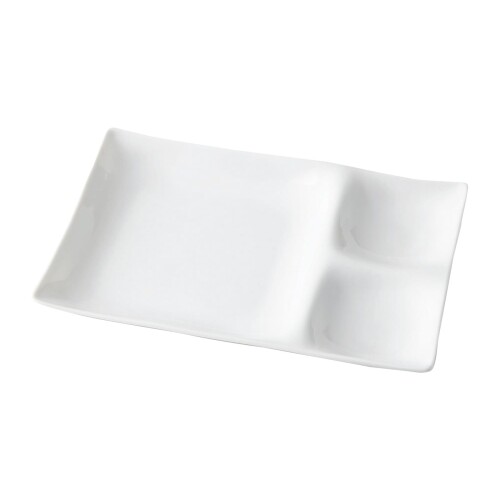 美濃焼 miyama 深山 皿 3つ仕切り皿 ワンプレート ランチプレート 電子レンジ 食洗機対応 コワケ ホワ..