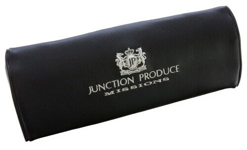 フジヤマ JUNCTION PRODUCE MISSIONS 刺繍ロゴ入り ヒップパット シートクッション ブラック×シルバー GM227702