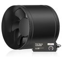 Hon&Guan ダクトファン 200mm 中間取付型ダクト用 換気扇 強力 省エネ 静音 塗装ブース用 家焼肉 丸形タイプ 産業用換気扇 取扱説明書付(HI-...