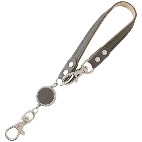 スリップオン(Slip-On) ノワールリール付きマルチストラップAL チャコールグレー A-NSL-1802 本革 レザ..