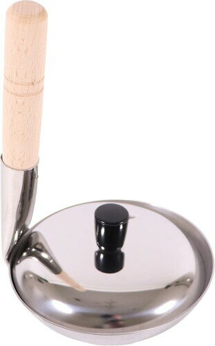 カンダ(kanda) kan 親子鍋 ステンレス製 小 日本製 白木柄 タテ形 蓋付き 000494